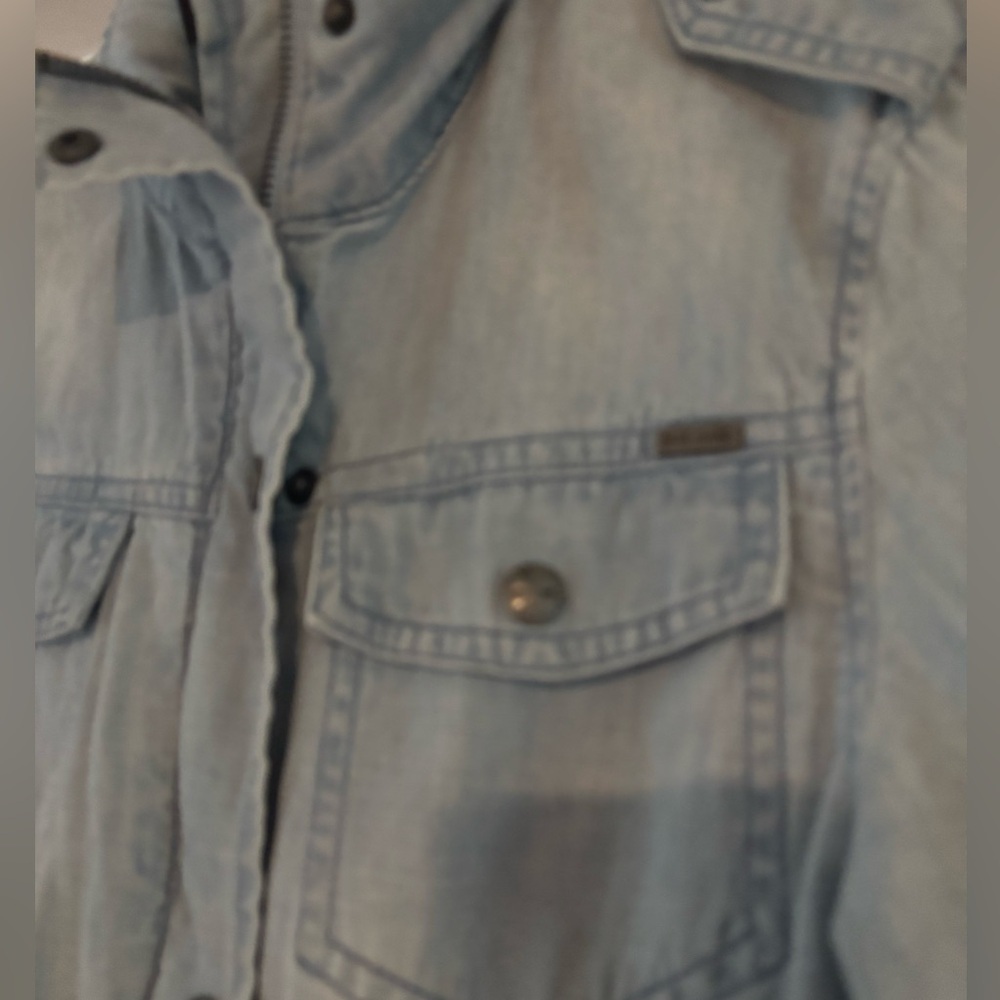 Max Jeans Peplum Jean Jacket - Picture 3 of 3